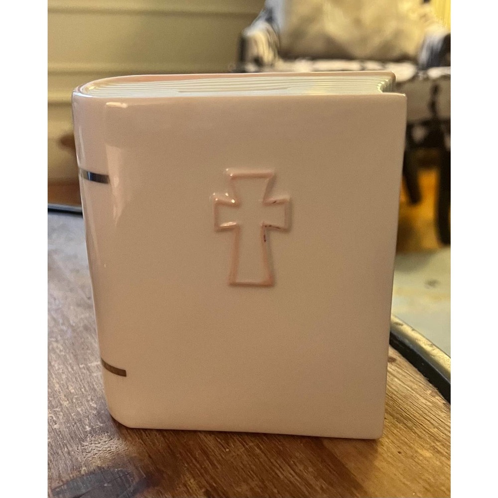 Ceramic Bible Coin Bank